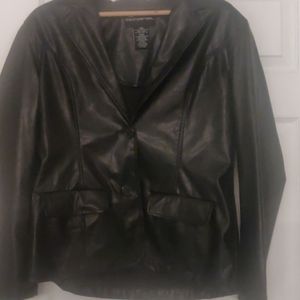 Black pleather jacket